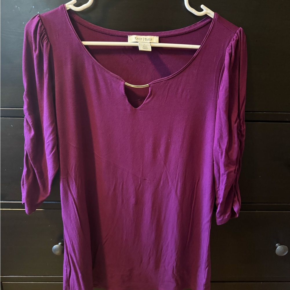 White House Bkack Market dressy top.  Raspberry in color
